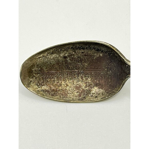 1904 Palace Of Machinery St Louis Exposition Vintage Souvenir Spoon - Picture 9 of 15